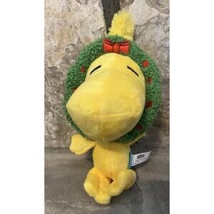 Barkbox Peanuts Holiday Deck The Halls Woodstock Crinkle Dog Toy M-L 20+lb NWOT